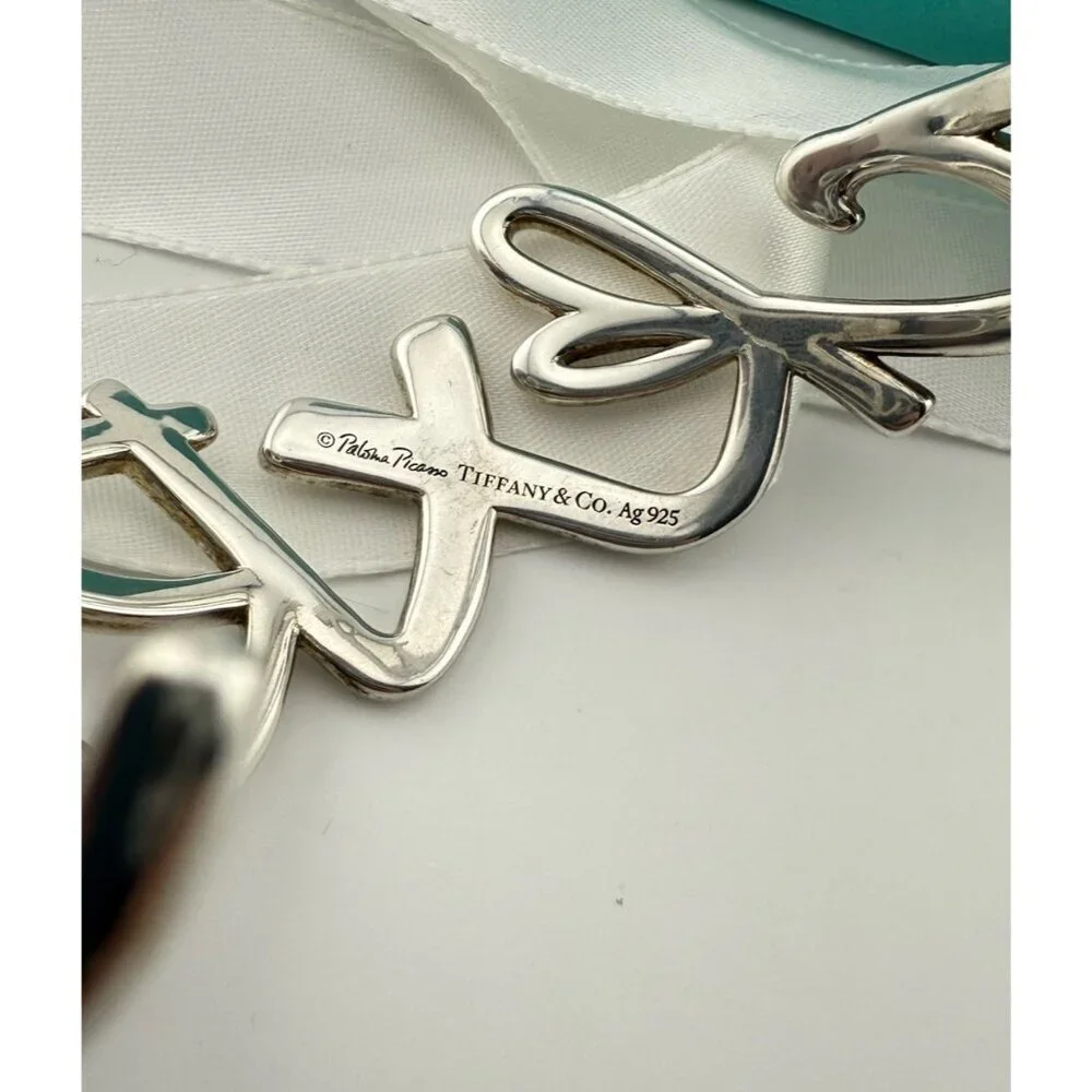 RARE Tiffany & Co. Rock x Roll Cuff Bracelet Paloma Picasso Graffiti Silver - Picture 6 of 7